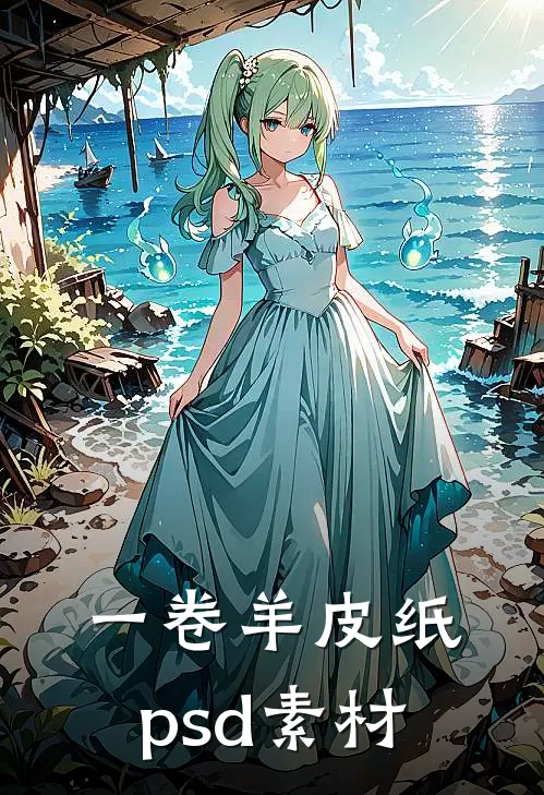 一卷羊皮纸psd素材